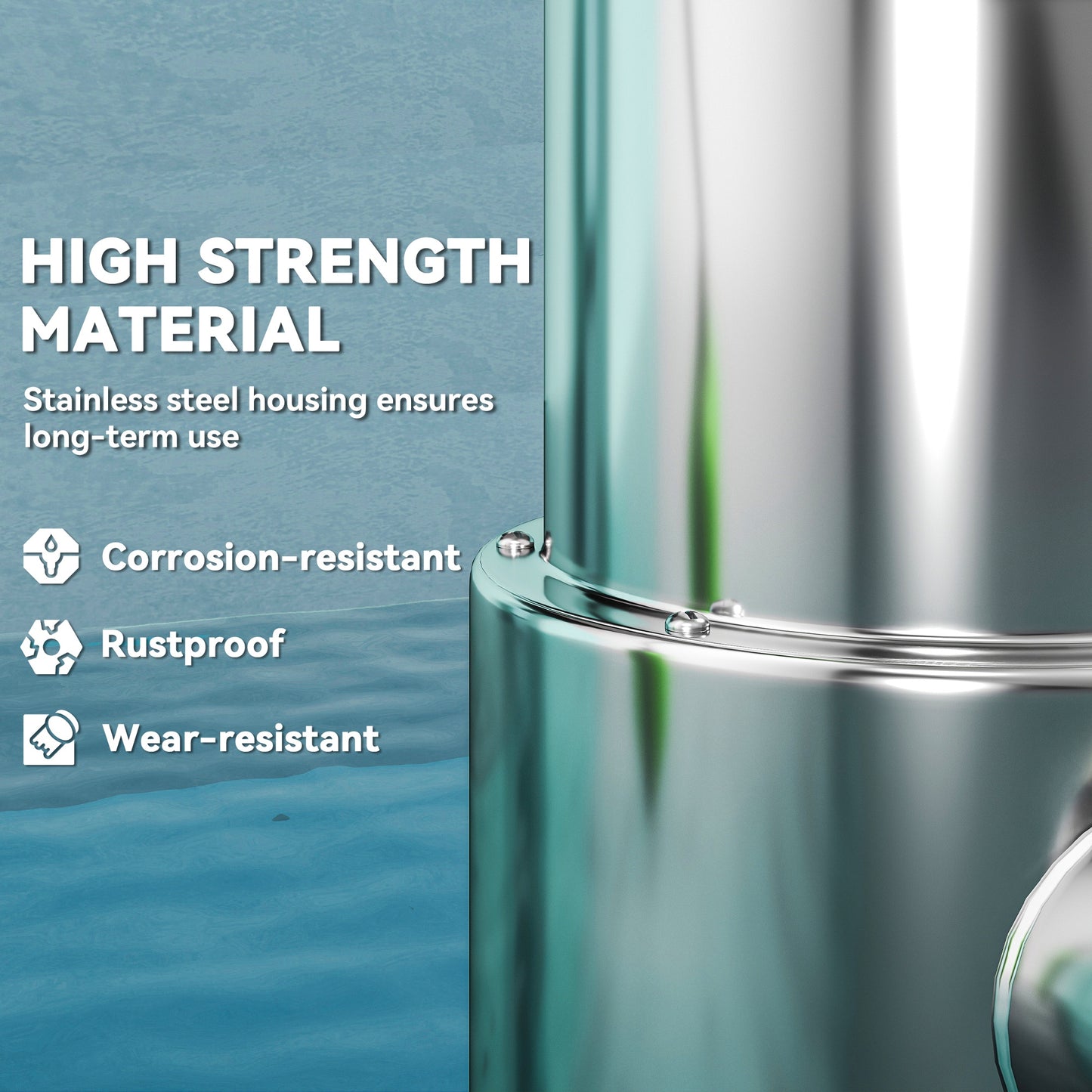 1100W Water Pump with Float Switch, 18500L/H Electric Sump Pump