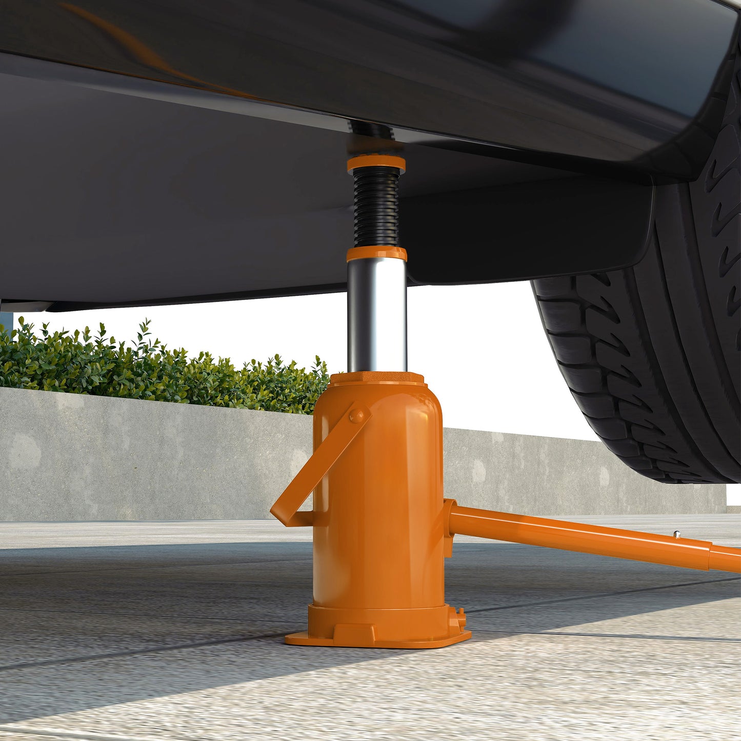 12 Tonne Hydraulic Bottle Jack, 19-37 cm Car Jack Lift, Orange