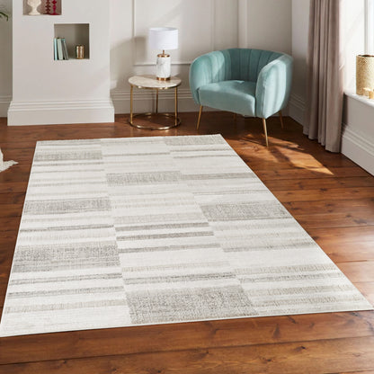Mabel Modern Contemporary Living Room Area Rug - Patch Design