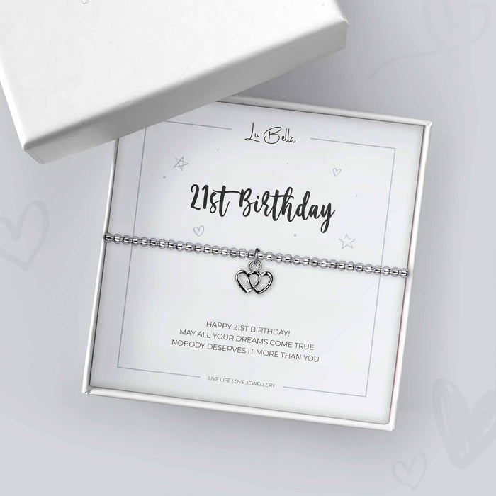 21st Birthday Sentiments Friendship Bracelet