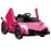 Lamborghini Veneno Licensed Electric Ride-on Car w/ Remote- Pink