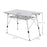 4FT Folding Aluminium Picnic Table Portable Camping BBQ Table Roll Up Top Mesh Layer Rack with Carrying Bag