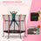 5.2FT / 63 Inch Kids Trampoline With Enclosure Net Mini Indoor Outdoor Trampolines for Child Toddler Age 3 - 10 Years Red