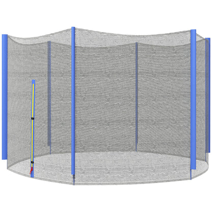 10ft Trampoline Net Replacement Safety Net with Zipped Door, Blue