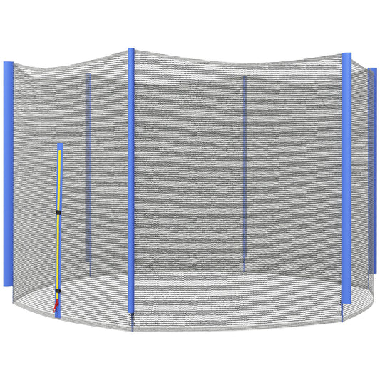 10ft Trampoline Net Replacement Safety Net with Zipped Door, Blue