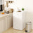 91L Freestanding Under Counter Fridge with Lock White