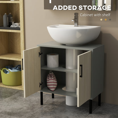 Bathroom Sink Cabinet, Under Sink Basin Storage Cupboard with Shelf