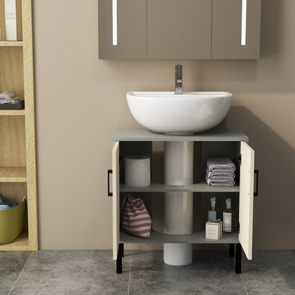 Bathroom Sink Cabinet, Under Sink Basin Storage Cupboard with Shelf