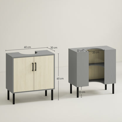 Bathroom Sink Cabinet, Under Sink Basin Storage Cupboard with Shelf
