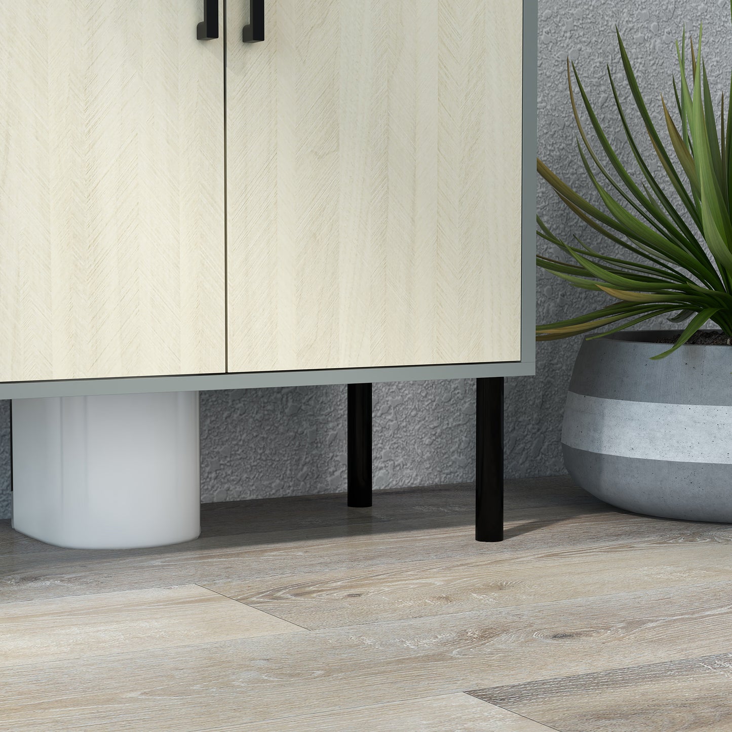 Bathroom Sink Cabinet, Under Sink Basin Storage Cupboard with Shelf