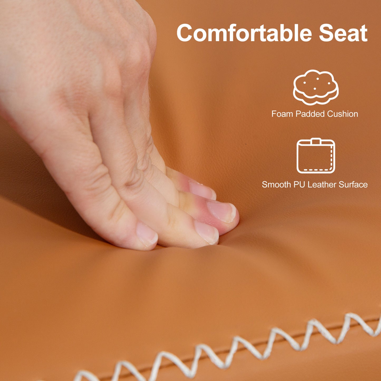 Shoe Bench, PU Leather Shoe Storage Bench for Entryway, Brown