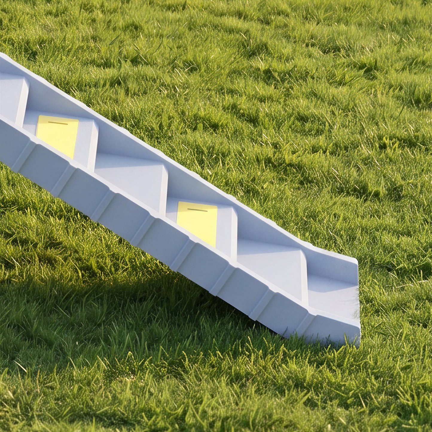 Foldable Dog Ramp for Car, Non-Slip Dog Stairs for SUVs Truck, Grey