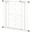 Pressure Fit Stair Gate, Dog Gate, with Auto Closing Door, Double Locking, Easy Installation, Openings 74-80cm - White