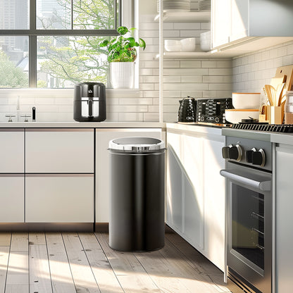 Automatic Hand Sensor Dustbin Kitchen Waste Bin Rubbish Can 42L Black