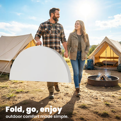 Picnic Table Folding Heavy Duty 120x120 cm, White