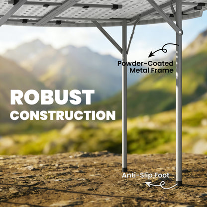 Picnic Table Folding Heavy Duty 120x120 cm, White