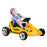 6V Electric Go Kart w/ Music, Light, Horn, for 3-5 Years, Yellow