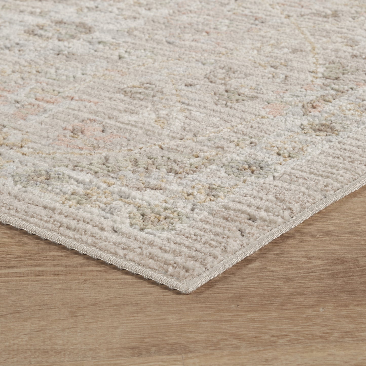 Maia Washable Floral Traditional Area Rug Non-Slip Living Room Hallway - 4 Colours Available