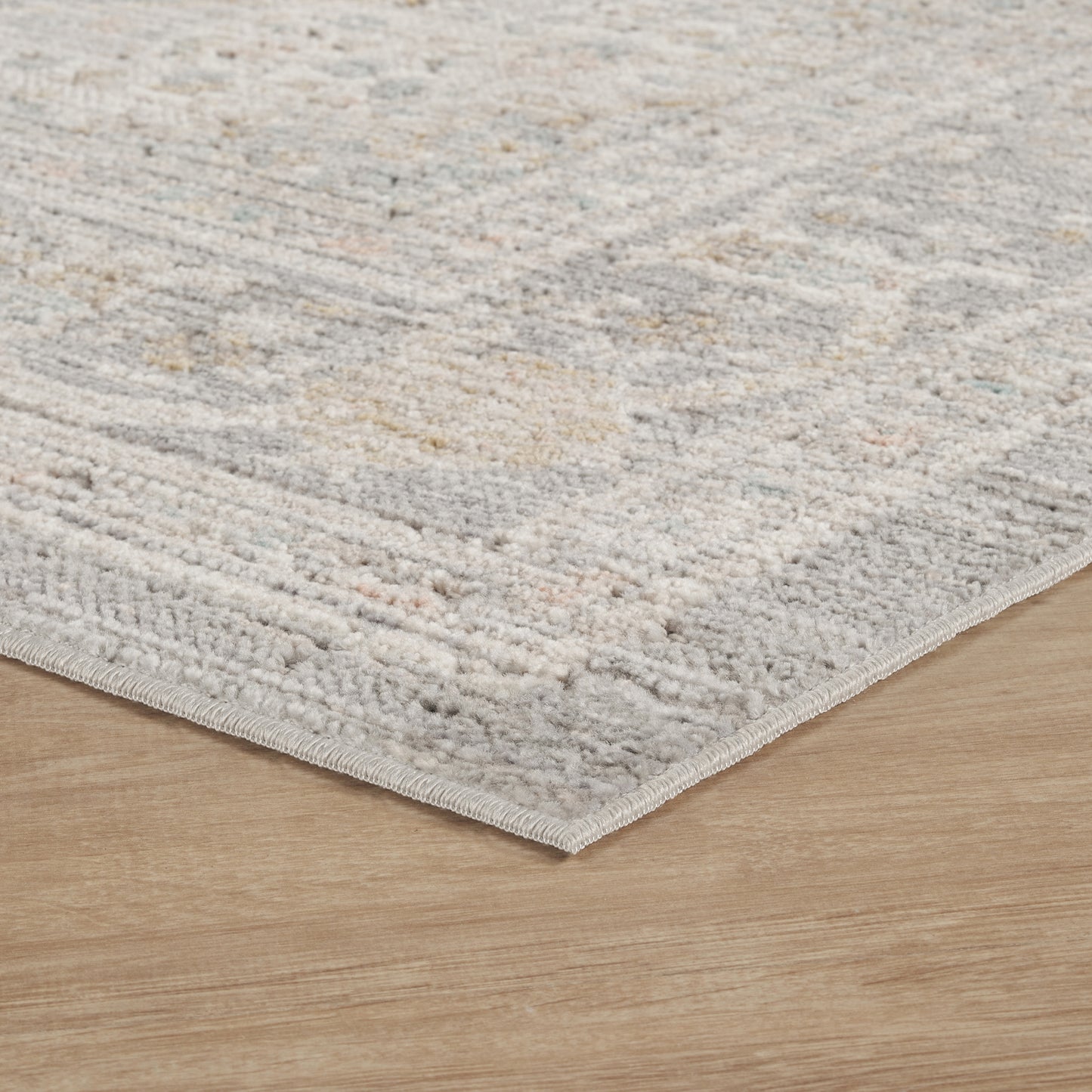Maia Washable Floral Traditional Area Rug Non-Slip Living Room Hallway - 4 Colours Available
