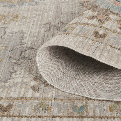 Maia Washable Lagoon Floral Traditional Area Rug Non-Slip Living Room - 2 Colours Available