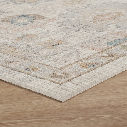 Maia Washable Lagoon Floral Traditional Area Rug Non-Slip Living Room - 2 Colours Available