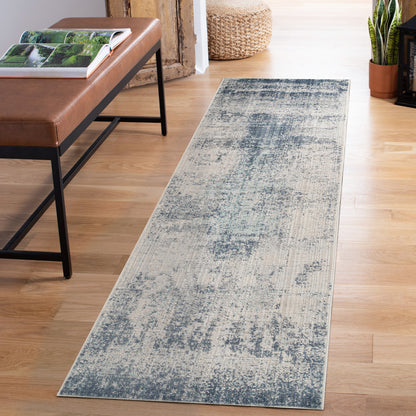 Maia Washable Mist Abstract Area Rug Non-Slip Living Room - Hallway - 2 Colours Available