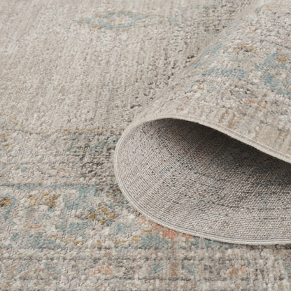 Maia Washable Orchid Floral Traditional Area Rug Non-Slip - Living Room - 4 Colours Available