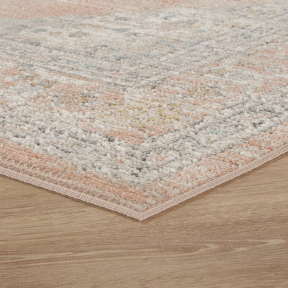 Maia Washable Orchid Floral Traditional Area Rug Non-Slip - Living Room - 4 Colours Available