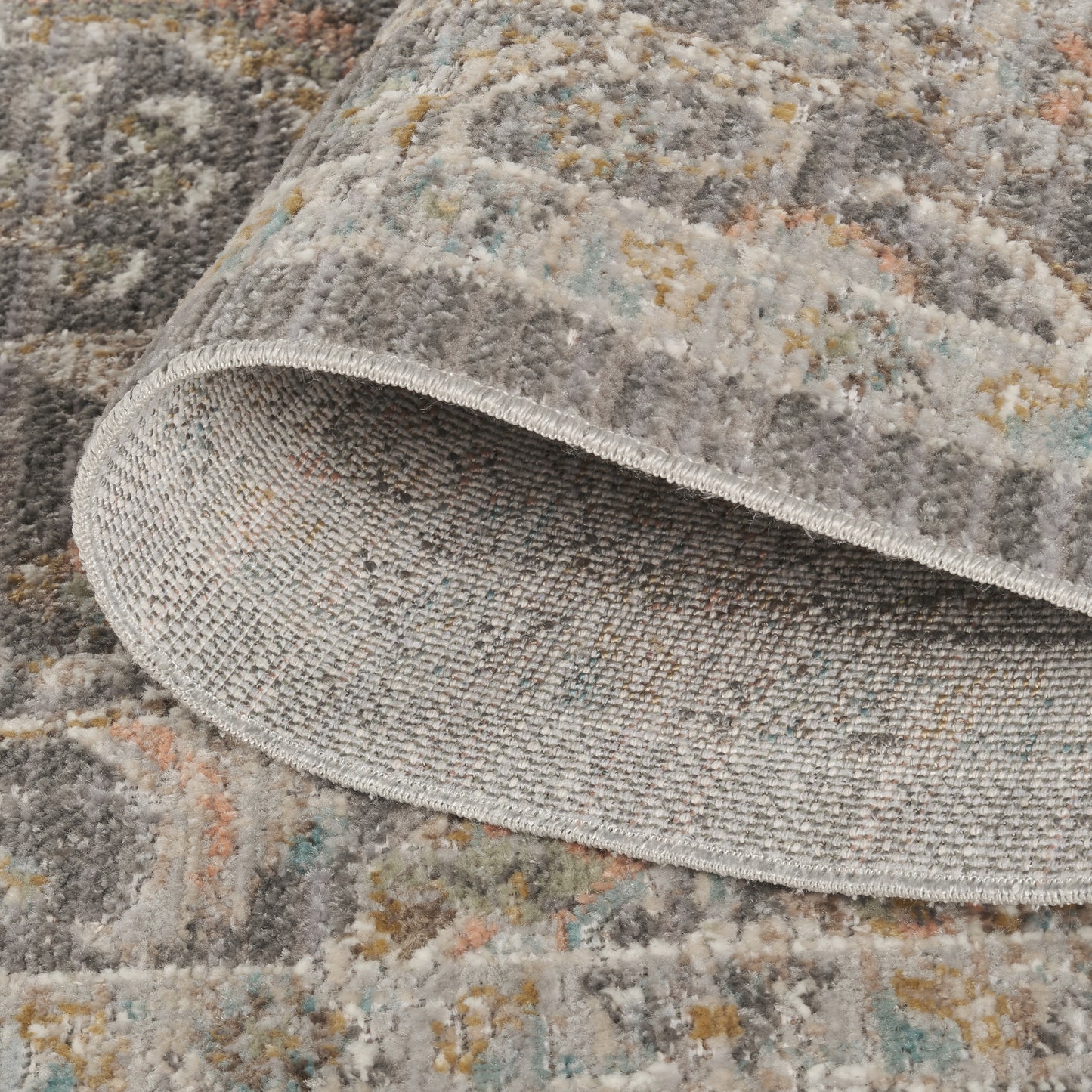 Maia Washable Orchid Floral Traditional Area Rug Non-Slip - Living Room - 4 Colours Available