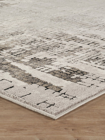 Mayfair Living Room Area Rug Metallic Sheen Contemporary Modern Croc Design