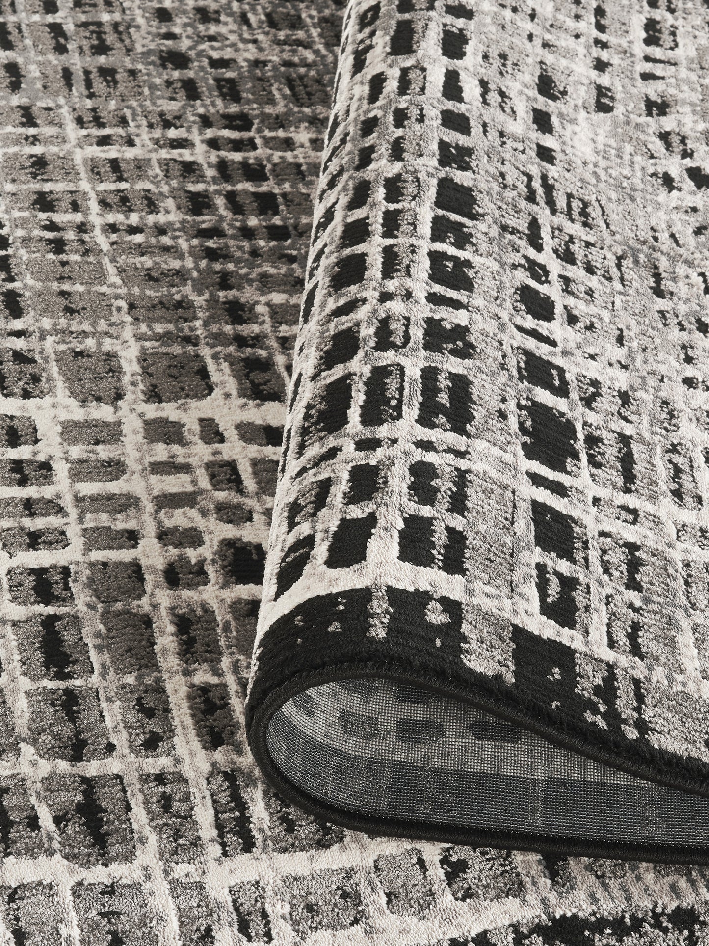 Mayfair Living Room Area Rug Metallic Sheen Contemporary Modern Mesh Design