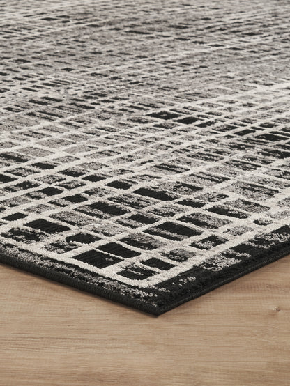 Mayfair Living Room Area Rug Metallic Sheen Contemporary Modern Mesh Design