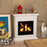 Bioethanol Fire, Ethanol and Gel Fireplace, 3 Hours Burns, White