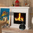 Bioethanol Fire, Ethanol and Gel Fireplace, 3 Hours Burns, White