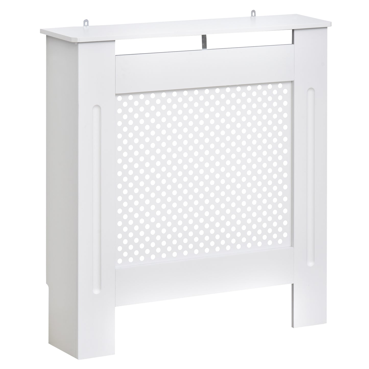 Radiator Cover Heating Cabinet Solid MDF Small Sized White Modern Home