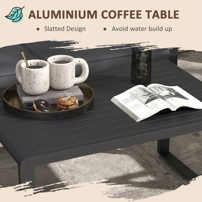 Four-Piece Aluminium Garden Dining Set, with Cushions