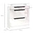 Shoe Cabinet with 3 Drawers High Gloss Storage Cupboard Tipping Bucket with Flip Door Glass Top Adjustable Shelf Large-Capacity for 14 Pairs