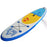 Inflatable Paddle Stand Up Board, Adjustable Aluminium Paddle Non-Slip Deck Board with ISUP Accessories & Carry Bag, 305L x 76W x 10H cm -Blue