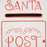 Christmas Post Box Wall Mounted Santa Mailbox for Xmas Decoration