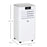 7000 BTU Mobile Air Conditioner Portable AC Unit for Cooling Dehumidifying Ventilating with Remote Controller, LED Display, Timer, White