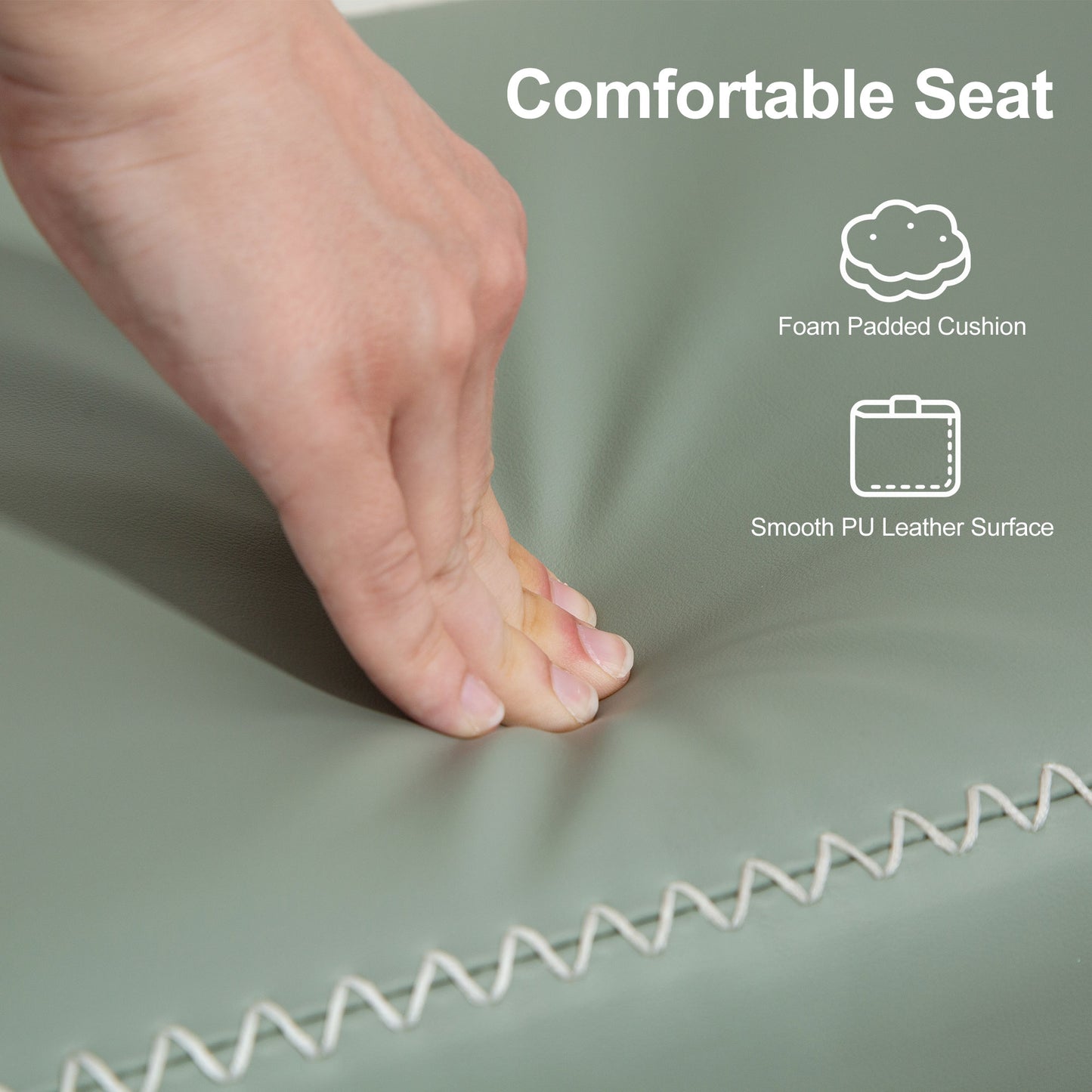 Shoe Bench, PU Leather Shoe Storage Bench for Entryway, Green