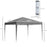 3 x 3 m Garden Pop Up Gazebo Marquee Party Tent Wedding Canopy, Height Adjustable with Carrying Bag, Grey