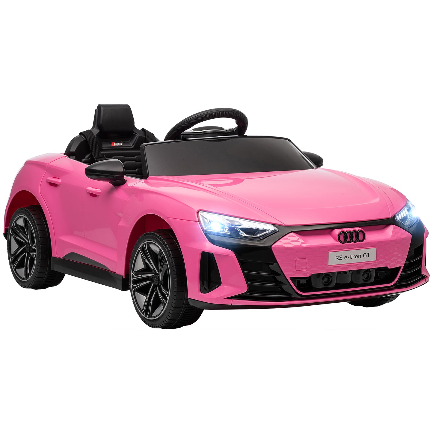 Audi RS e-tron GT Licensed 12V Kids Electric Ride on W/ Remote, Pink