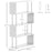 Wooden S Shape Bookcase Bookshelf Dividers Storage Display Unit White