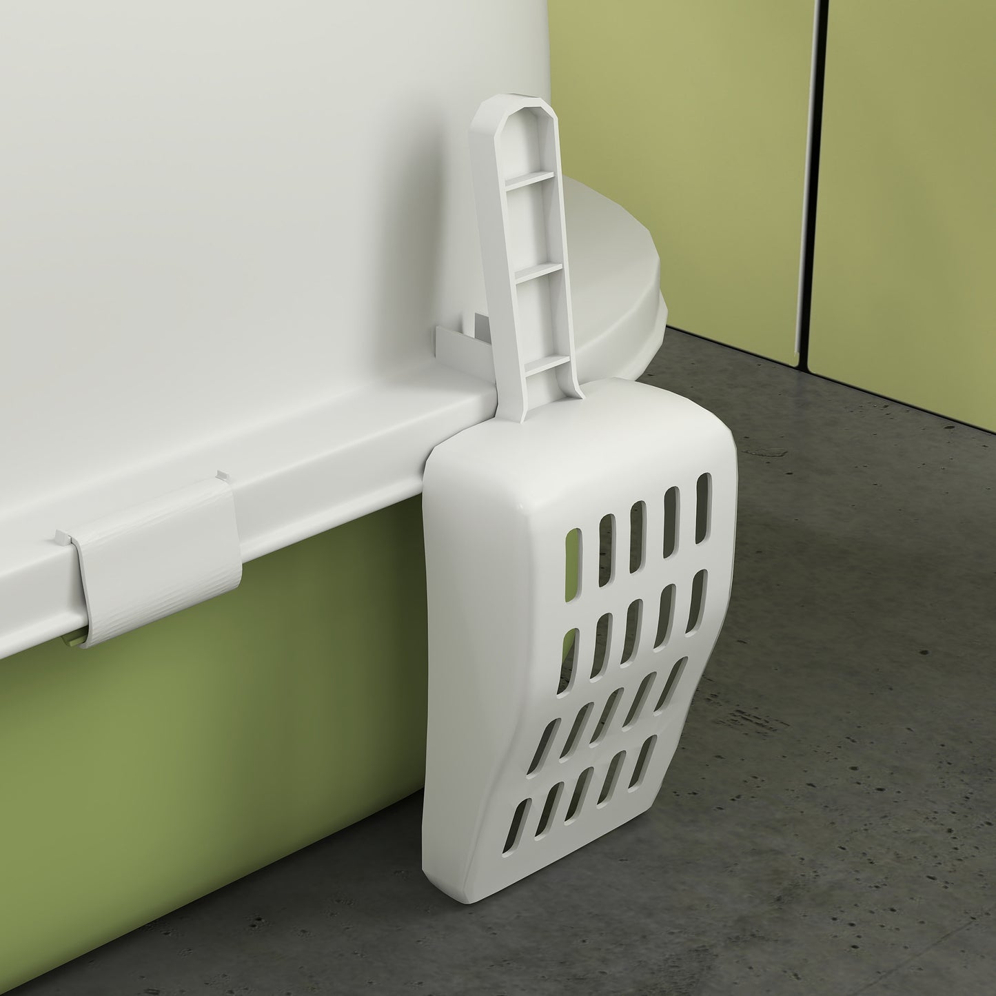 Cat Litter Tray w/ Lid, Enclosed Cat Litter Box w/ Pull-Out Drawer