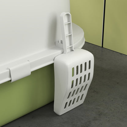 Cat Litter Tray w/ Lid, Enclosed Cat Litter Box w/ Pull-Out Drawer