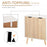 Sideboard Floor Standing Storage Cabinet with Drawer for Bedroom, Living Room, Home Office, Natural