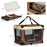 Pet Carrier, Foldable Cat Carrier Dog Bag with Cushion, for Small Dogs and Cats, 50 x 70 x 51 cm, Brown