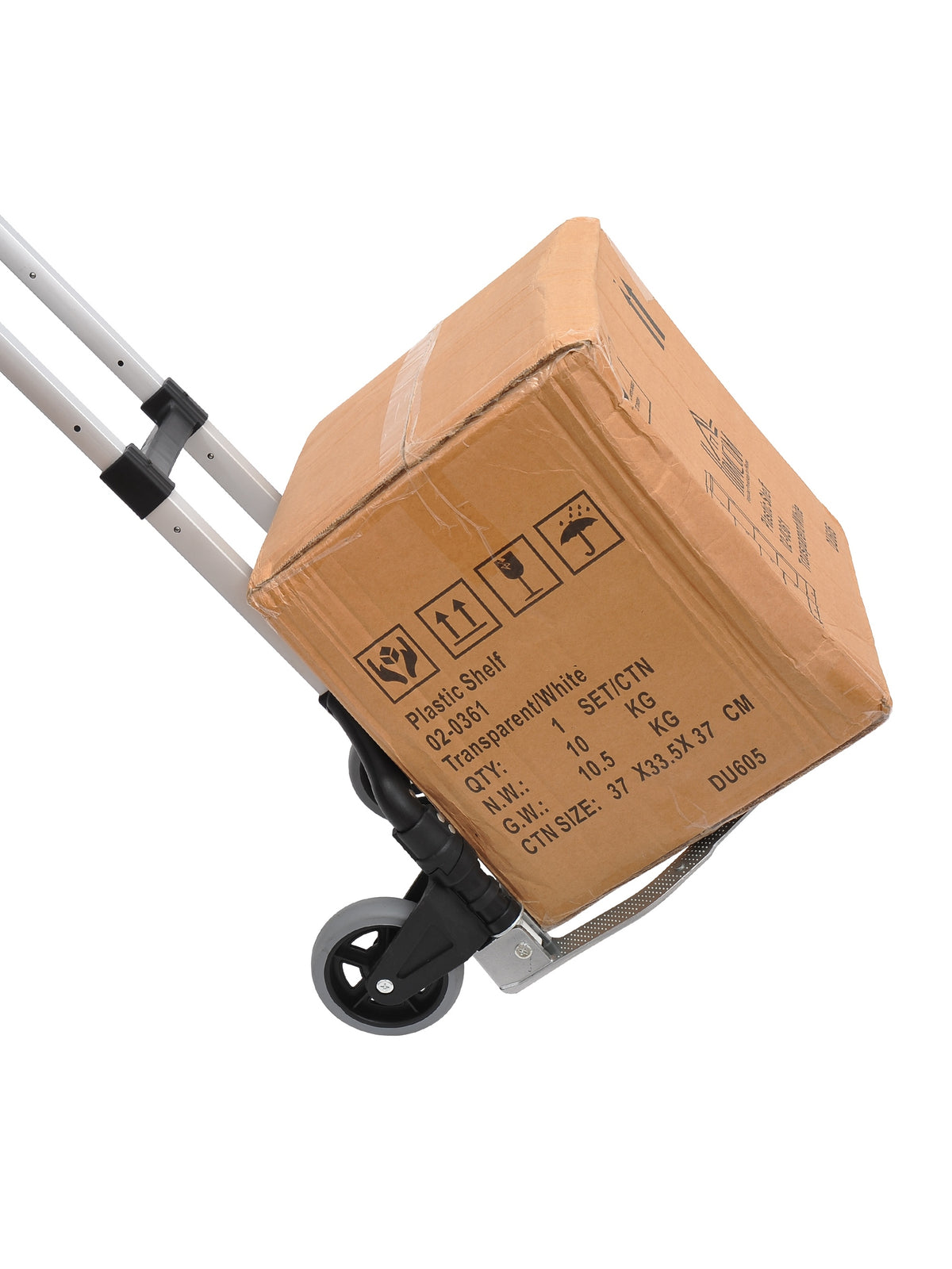 Heavy Duty Aluminium Foldable Hand Truck Trolley, 70KG Load Capacity