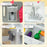 AIYAPLAY Toy Kitchen with Lights Sounds, Apron and Chef Hat, Ice Maker, Microwave, for 3-6 Years Old - White